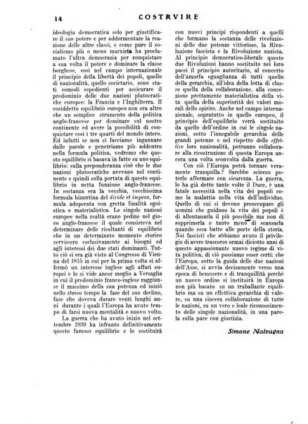 Costruire rivista mensile fascista