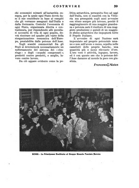 Costruire rivista mensile fascista