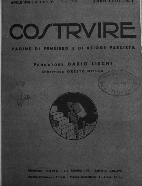 Costruire rivista mensile fascista