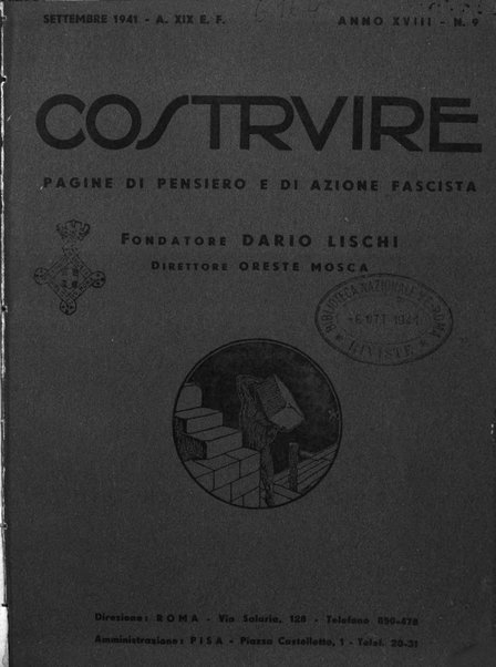 Costruire rivista mensile fascista