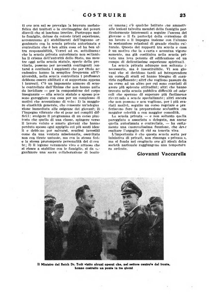 Costruire rivista mensile fascista