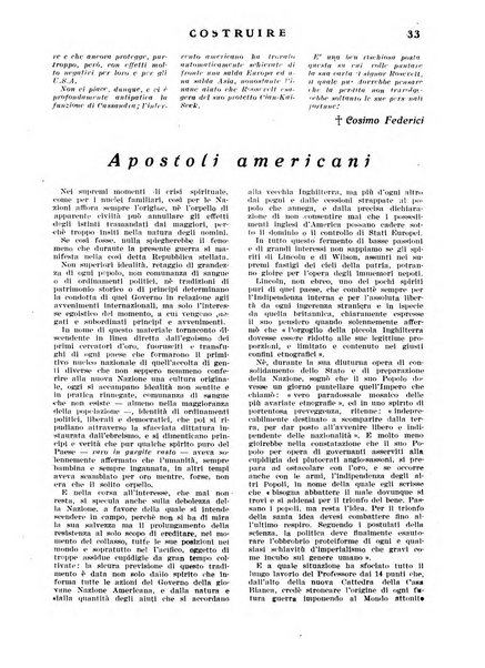 Costruire rivista mensile fascista