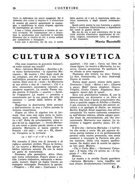 Costruire rivista mensile fascista