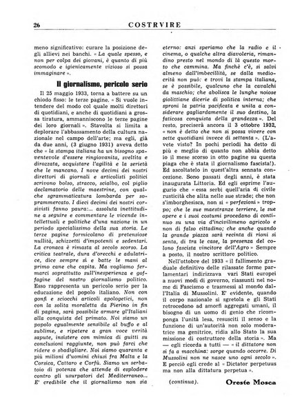 Costruire rivista mensile fascista