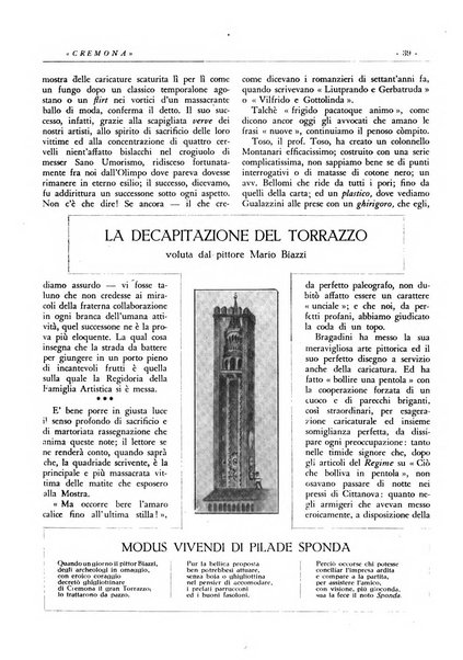 Cremona rivista mensile illustrata della Citta e Provincia