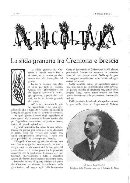 Cremona rivista mensile illustrata della Citta e Provincia