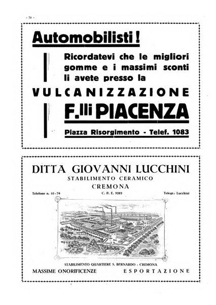 Cremona rivista mensile illustrata della Citta e Provincia