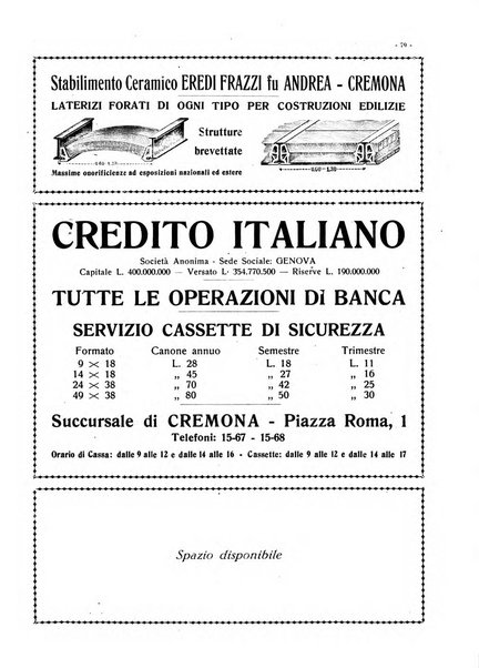 Cremona rivista mensile illustrata della Citta e Provincia