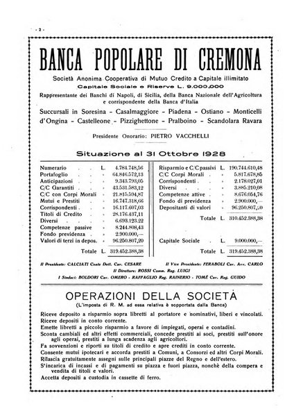 Cremona rivista mensile illustrata della Citta e Provincia