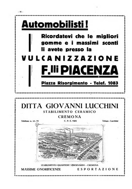 Cremona rivista mensile illustrata della Citta e Provincia