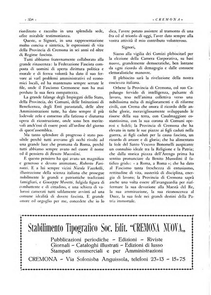 Cremona rivista mensile illustrata della Citta e Provincia