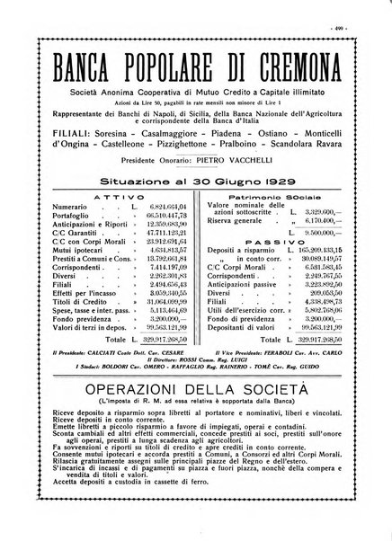 Cremona rivista mensile illustrata della Citta e Provincia