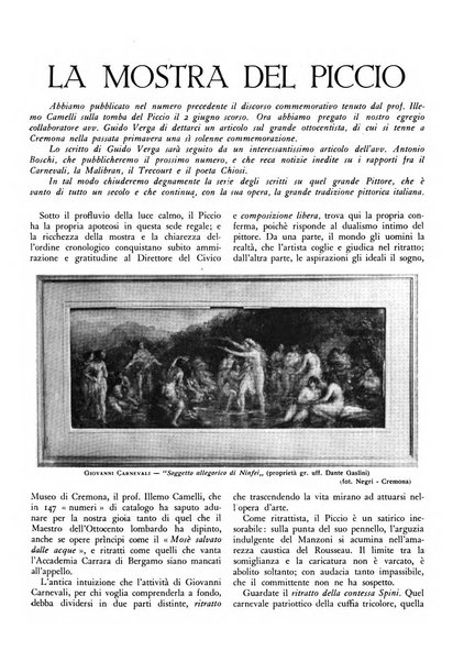 Cremona rivista mensile illustrata della Citta e Provincia