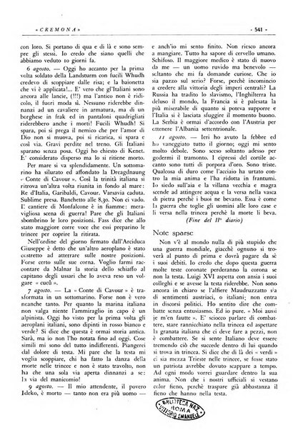 Cremona rivista mensile illustrata della Citta e Provincia