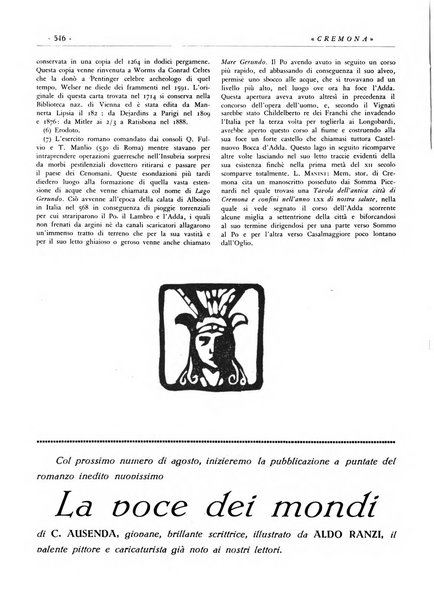 Cremona rivista mensile illustrata della Citta e Provincia