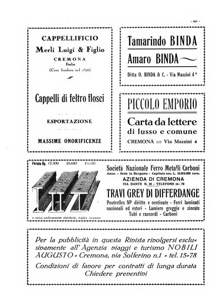 Cremona rivista mensile illustrata della Citta e Provincia