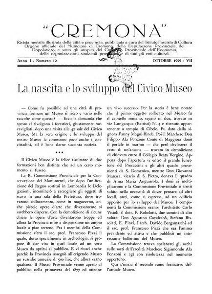 Cremona rivista mensile illustrata della Citta e Provincia