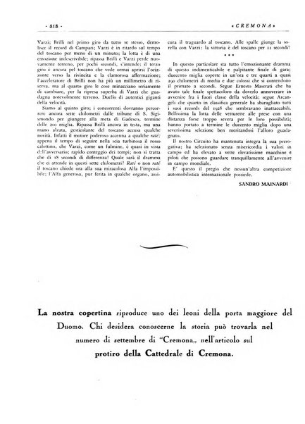 Cremona rivista mensile illustrata della Citta e Provincia