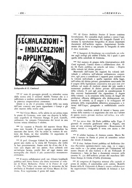 Cremona rivista mensile illustrata della Citta e Provincia