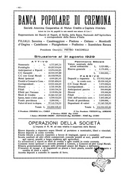 Cremona rivista mensile illustrata della Citta e Provincia