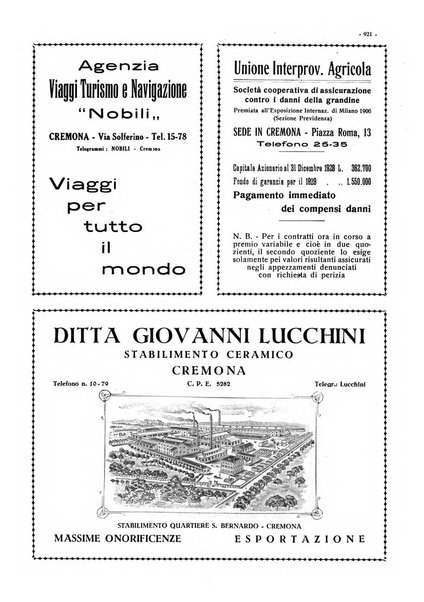 Cremona rivista mensile illustrata della Citta e Provincia