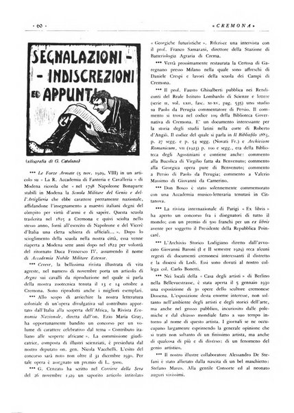 Cremona rivista mensile illustrata della Citta e Provincia