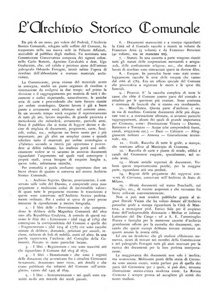 Cremona rivista mensile illustrata della Citta e Provincia