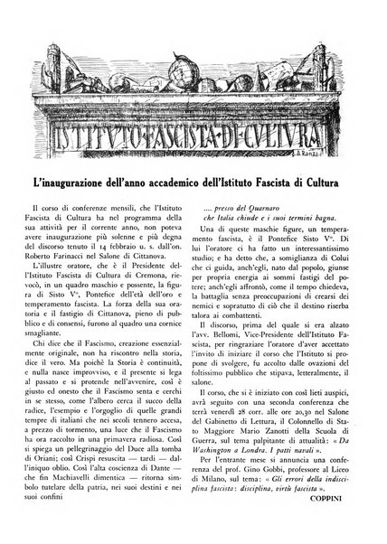 Cremona rivista mensile illustrata della Citta e Provincia