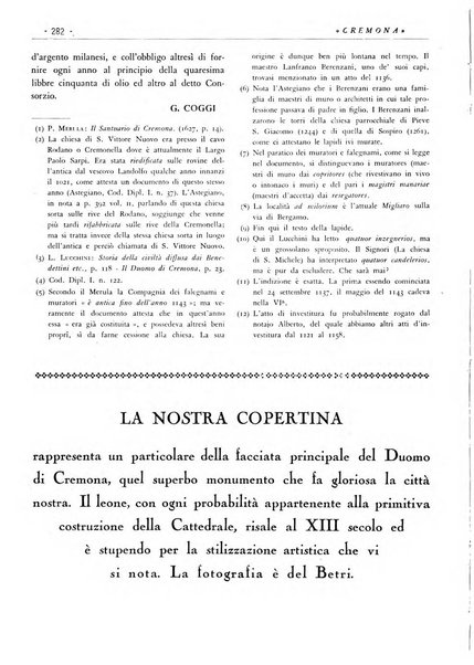 Cremona rivista mensile illustrata della Citta e Provincia