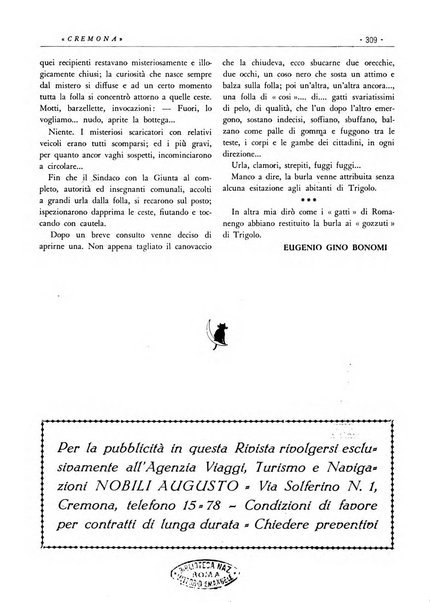 Cremona rivista mensile illustrata della Citta e Provincia