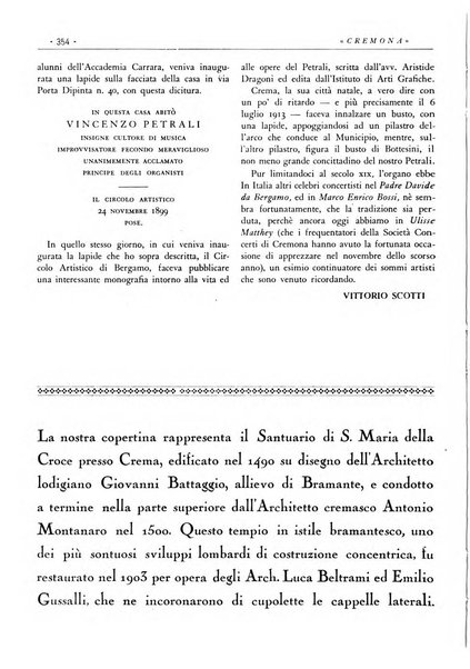 Cremona rivista mensile illustrata della Citta e Provincia