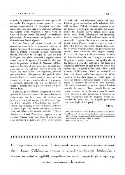 Cremona rivista mensile illustrata della Citta e Provincia