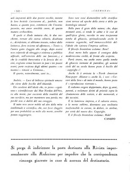 Cremona rivista mensile illustrata della Citta e Provincia