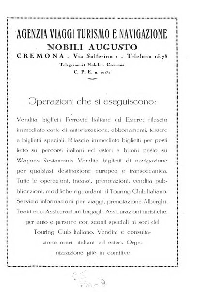 Cremona rivista mensile illustrata della Citta e Provincia