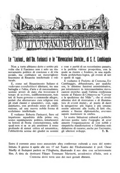 Cremona rivista mensile illustrata della Citta e Provincia