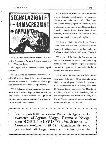 Cremona rivista mensile illustrata della Citta e Provincia