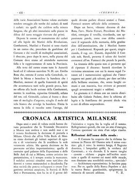 Cremona rivista mensile illustrata della Citta e Provincia