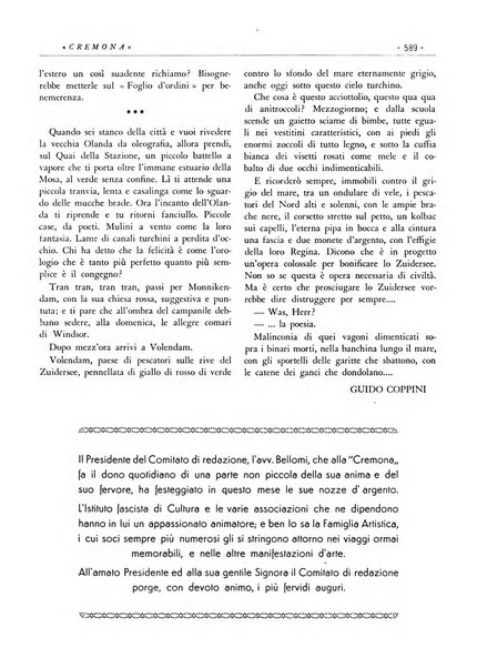 Cremona rivista mensile illustrata della Citta e Provincia