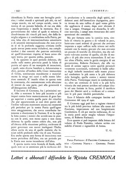 Cremona rivista mensile illustrata della Citta e Provincia