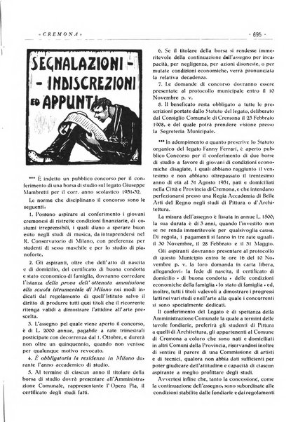 Cremona rivista mensile illustrata della Citta e Provincia