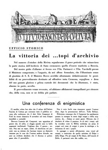 Cremona rivista mensile illustrata della Citta e Provincia