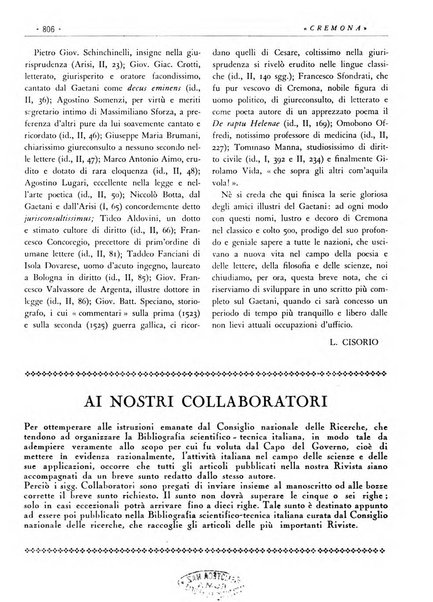 Cremona rivista mensile illustrata della Citta e Provincia