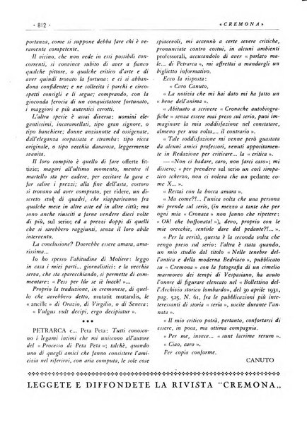 Cremona rivista mensile illustrata della Citta e Provincia