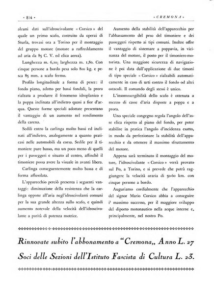 Cremona rivista mensile illustrata della Citta e Provincia