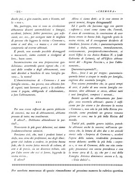 Cremona rivista mensile illustrata della Citta e Provincia