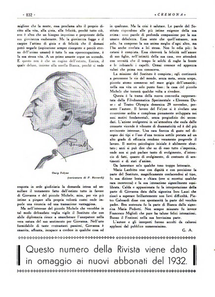 Cremona rivista mensile illustrata della Citta e Provincia