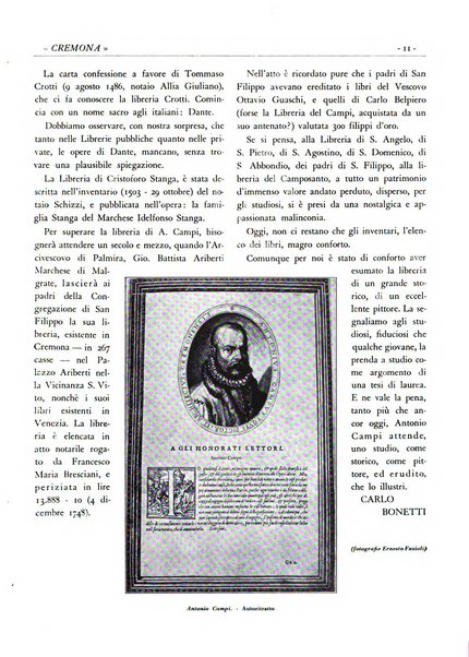 Cremona rivista mensile illustrata della Citta e Provincia