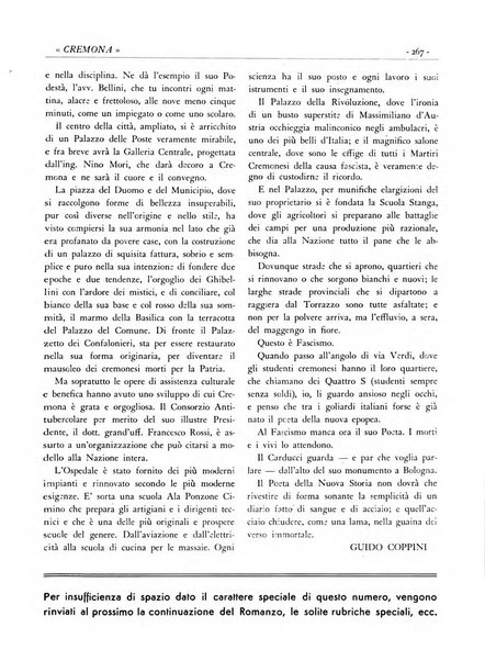 Cremona rivista mensile illustrata della Citta e Provincia