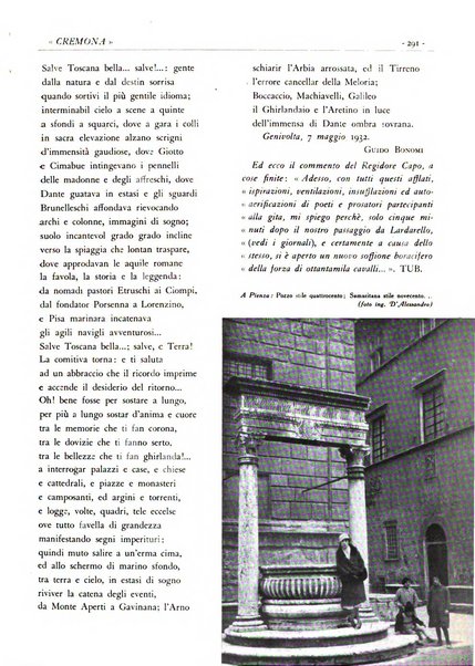 Cremona rivista mensile illustrata della Citta e Provincia