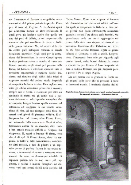 Cremona rivista mensile illustrata della Citta e Provincia